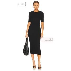 Enza Costa Half Sleeve Crew Midi Dress size XS